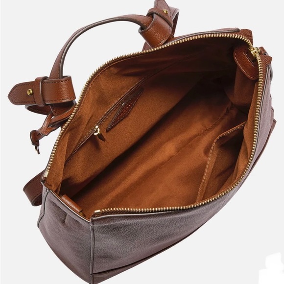 COPY - Fossil Women's Leather Small Backpack ~ Brown - Picture 5 of 5